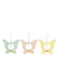 Useful butterfly perfumer favors in 3 assorted colors with gold heart