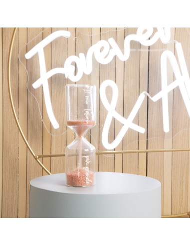 Party favors claraluna 2024 glass hourglass with pink sand 24212 12 cm high