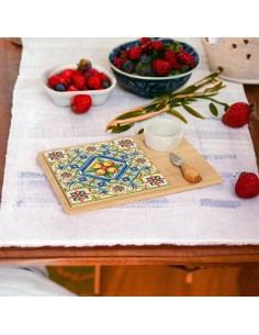 Favor useful gift Solidale Cuorematto Antipastiera with cutting board and small knife 32x22 2