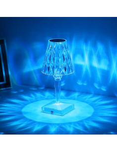 Lampada led bomboniera matrimonio o gadget 26 cm altezza cambio fino a 16 colori led con batteria 2