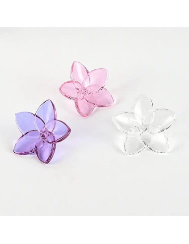 Faveur de fleur en cristal élégante et précieuse, idéale pour les mariages ou baptêmes, communions