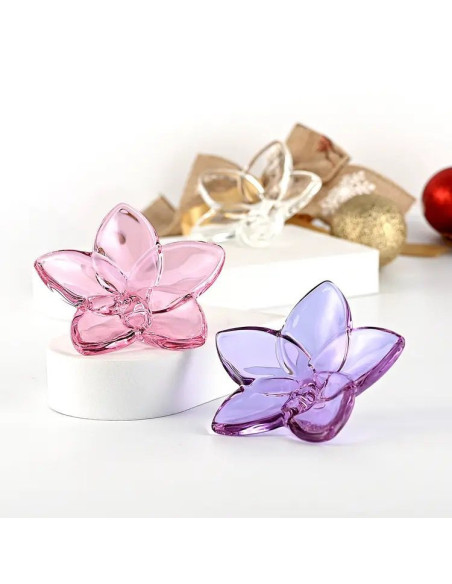 Faveur de fleur en cristal élégante et précieuse, idéale pour les mariages ou baptêmes, communions Faveur de fleur en cristal élégante et précieuse, idéale pour les mariages ou baptêmes, communions