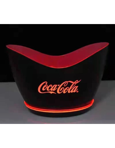 Secchiello per il ghiaccio per bottiglia luminoso con stampa logo o frasi gadget eventi