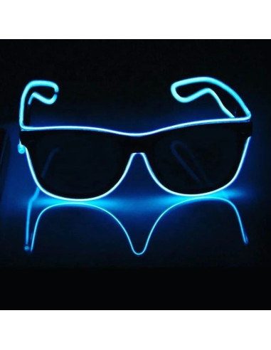 Occhiali luminosi con luce fissa o lampeggiante per festa party Gadget