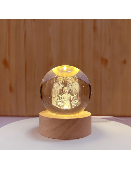 Gastgeschenke zur Erstkommunion, nützliche heilige Lampe mit heiliger Familie 6x6x8 cm Gastgeschenke zur Erstkommunion, nützliche heilige Lampe mit heiliger Familie 6x6x8 cm