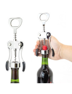 Bomboniera utile per matrimonio con confezione regalo apribottiglie e vesatore per vino 2