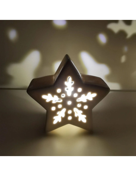 Fascinating porcelain star-shaped lamp favor Fascinating porcelain star-shaped lamp favor