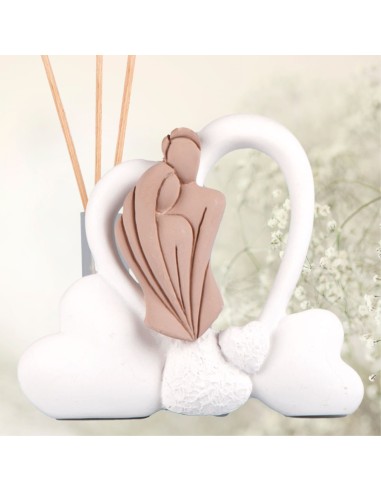 Wedding Perfume Favor with Lovers Couple 12x10 cm Made in Italy