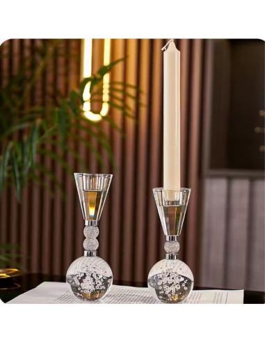 Wedding Favor Crystal Candelabra Elegant Candle Holder for Wedding Height 14 cm