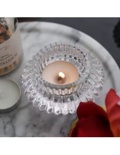 Creative Glass Candle Holder Bomboniera 6x9 cm Elegant Design for Wedding 2
