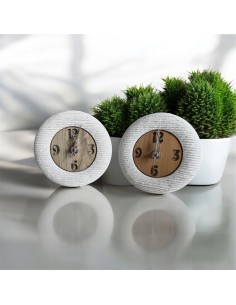 Wooden Bomboniera Table Clock Made in Italy diameter 12 cm