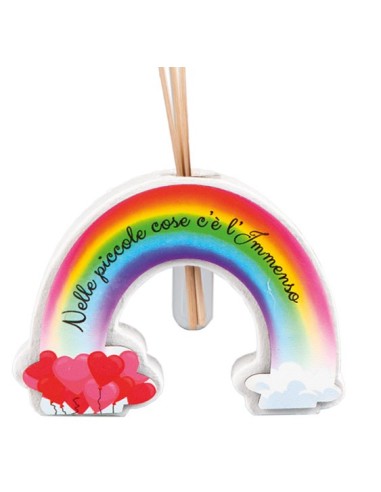 Regenbogen-Lufterfrischer mit magischem Spruch