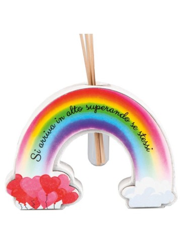 Rainbow Air Freshener Favor from the RAINBOW LINE. You can only reach the top by surpassing yourself