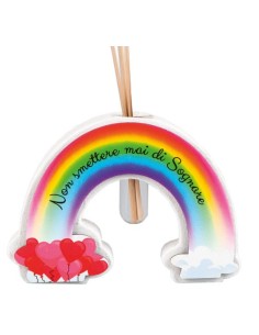 Bomboniera Profumatore Arcobaleno LINEA RAINBOW Non smettere mai di sognare