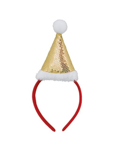 Serre-tête de Noël avec bonnet à sequins : un accessoire de fête et de Noël