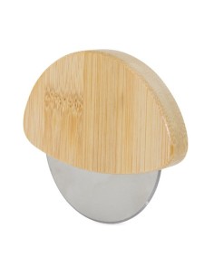 Bomboniera Taglia Pizza in Legno di Bambù  Accessorio Cucina 8,5x7,5 cm