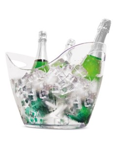 Seau à glace transparent « Alaska » de 8 L avec poignées pour événements locaux et discothèques 2