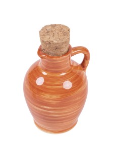 Bomboniera Anfora Arancione 96 ml con Tappo in Sughero Utile ed Economica