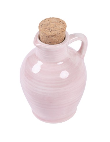Bomboniera oliera Anfora Rosa 96 ml con Tappo in Sughero Utile Economica e Raffinata