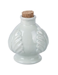 Oliera Pumo Verde Salvia 120 ml in Ceramica con Tappo in Sughero Bomboniera Utile ed Elegante