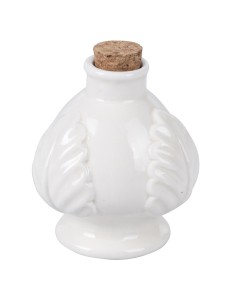 Oliera Pumo Pugliese Bianca 120 ml in Ceramica Bomboniera Utile, Elegante ed Economica
