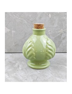 Oliera Pumo Pugliese Verde Cedro 120 ml in Ceramica Bomboniera Utile ed Economica