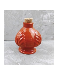Oliera Pumo Pugliese Rosso Aranciato 120 ml in Ceramica Bomboniera Utile ed Economica