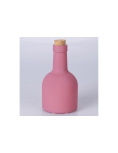 Oliera Rosa Matt 340 ml in Ceramica con Tappo in Sughero Elegante per Cucina e Tavola