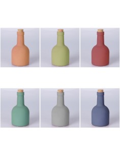 Oliera in Ceramica 340 ml con Tappo in Sughero 6 Colori Assortiti, Prezzo al Pezzo