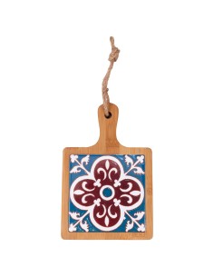 Planche à découper en bois 19,5 x 13 cm avec motif carreau : un cadeau pratique et élégant