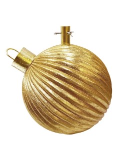 Support de sapin de Noël sphérique doré – Élégant et stable, 6,4 kg