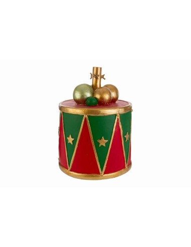 Pied de sapin de Noël tambour en résine - Support décoratif de 5,8 kg