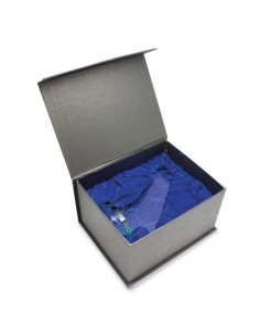 Trofeo in cristallo a forma di vela su base tonda 10x18 cm con confezione regalo di lusso 2