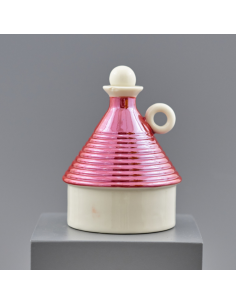 Oliera Trullo in Porcellana Rossa 100 ml – Bomboniera Utile e Raffinata per Matrimonio