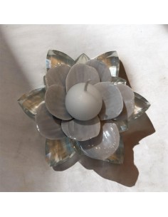 Crystal and Porcelain Flower Candle Holder – Elegant Wedding Favor and Refined Gift Idea