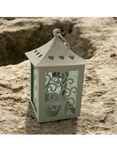 Lanterna in Metallo Albero della Vita – Bomboniera Elegante 13 cm