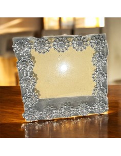 Glasfotorahmen mit Strasssteinen – Elegante und zarte Geschenkidee für Hochzeiten