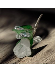 Fiore in Cristallo e Vetro di Murano – Bomboniera Elegante Idea Regalo cm 12