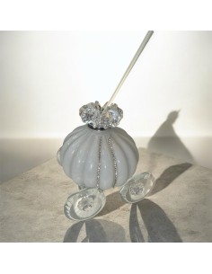 Profumatore Carrozza con Dettagli in Cristallo – 13 × 10 cm Bomboniera idea regalo