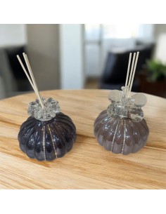 Glas-Lufterfrischer mit Kristallverzierungen – Verschiedene Farben, 10 x 12 cm