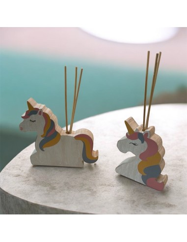 Cadeaux Licorne : Désodorisants en Bois Pratiques, 2 Modèles Assortis