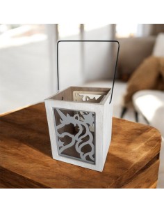 HANDCRAFTED WOODEN UNICORN LANTERN Favor