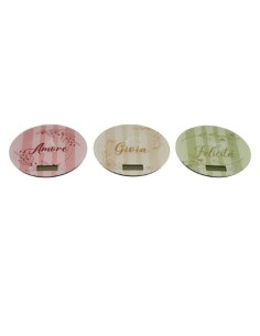 Digital Glass Kitchen Scale with Love, Joy, and Happiness Texts: A Useful