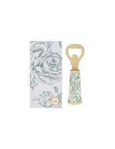 Apribottiglie decorato verde bomboniera matrimonio utile utensile cucina elegante con astuccio regalo
