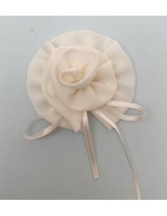 Sacchetto Porta Confetti Rosa in Tessuto Georgette Bianco o Rosa Antico Bomboniera Luxury 7x4 cm 2