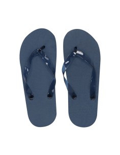 Blue flip-flops for weddings, beach events, wedding parties, and party favors at local and summer resorts