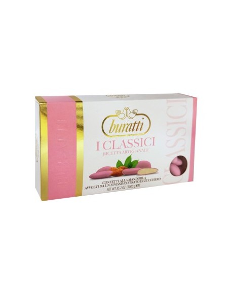 Buratti Dragées mit blanchierten Mandeln Ischia Rosa — 1 kg