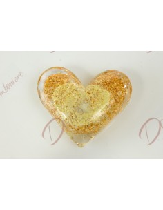 Dim. 8,5X7,2 cuore d'amore in vetro in elegante scatola regalo D5938 Cuorematto Anniversari