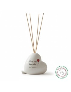 Bomboniera Profumatore Cuore in Ceramica Artigianale Italiana