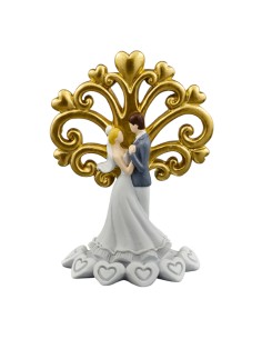Tree with a standing embracing couple | Wedding favours 2027